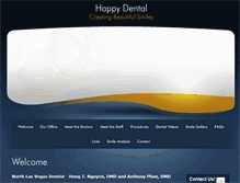 Tablet Screenshot of happydentallv.com